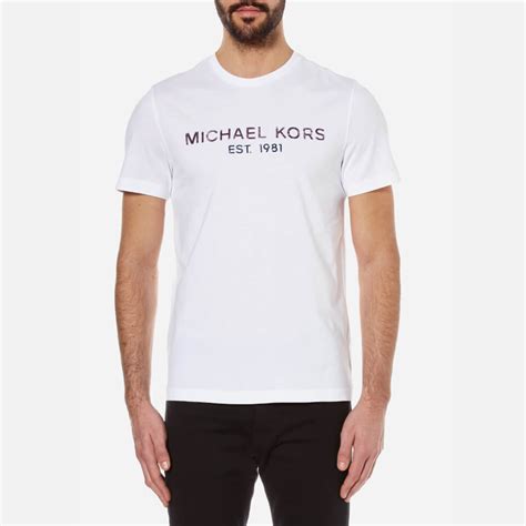 michael kors white t shirt mens|Michael Kors men's shirts clearance.